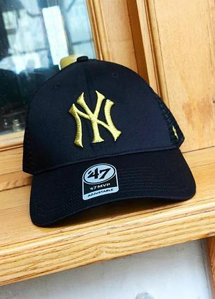 Бейсболка кепка тракер new york yankees (usa) mlb nba nfl nhl new era 47 brand original