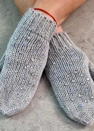 H&m гламурные варежки