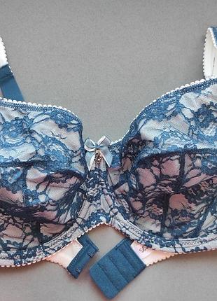 Бюстгальтер тонкий большого размера 80g 80e 75g lanny mode изумрудный
