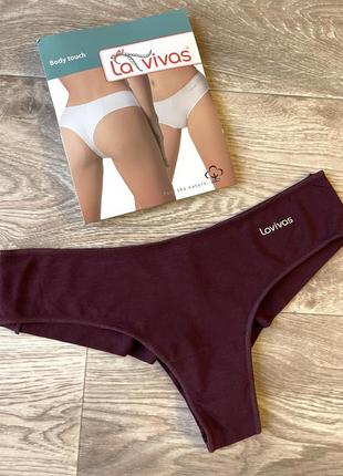 Женские трусы средней посадки от la vivas из микрофибры 2xl