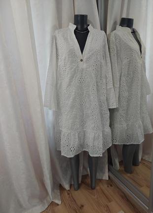 Красиве з воланом по низу та на рукавах плаття 👗