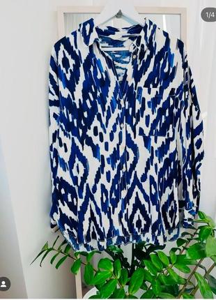 Европа🇪🇺george. лен+вискоза. фирменная рубашка-оверсайз