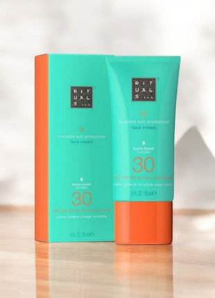 Солнцезащитный крем для лица rituals the ritual of karma invisible sun protection face cream, spf 30, 50 мл