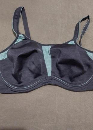 Спортивний бюстгалтер-минимайзер, m&s, 40e,  eur 90f, сток,люкс