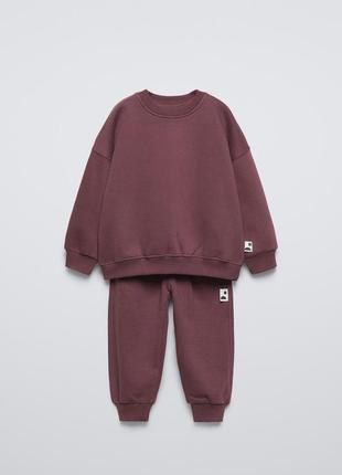 Утепленный костюм zara 12-18 месяцев ( 86 см )