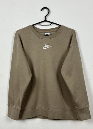 Світшот nike кофейний з центральним логотипом