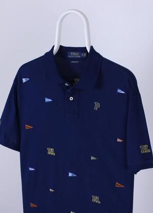 Polo ralph laurent поло футболка чоловіча хл темно синя