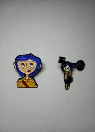 Значок кораллина в стране кошмаров пен брошка coraline ностальгия