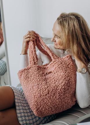 Стильна, зручна, вмістка сумка тедді на подадунок