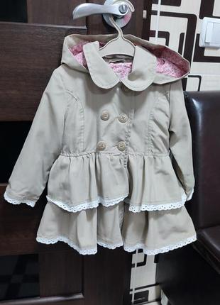 Плащик на девочку размер 92