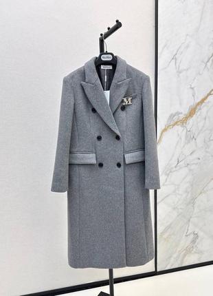 Пальто max mara серое