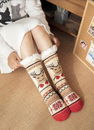 Женские рождественские носки,чулки новогодние женские, размер 39-42