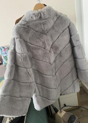 Хутряна жіноча сіра шубка, нова, хутро кролик