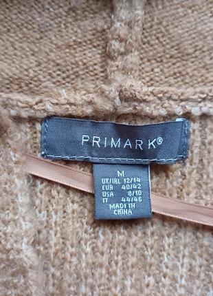 Прямая удлиненная кофта кардиган худи р. m/l primark оверсайз с капюшоном5 фото