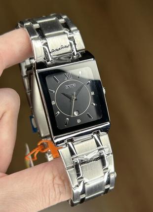 Годинник жіночий, оригінал скмей, сталь, на подарок, чорний циферблат, хіт, топ, новинка, часы