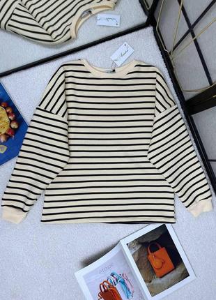 Спортивный удлиненный батник свитшот женский на флисе