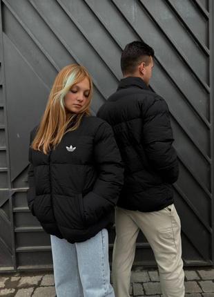 Пуховик adidas black.
