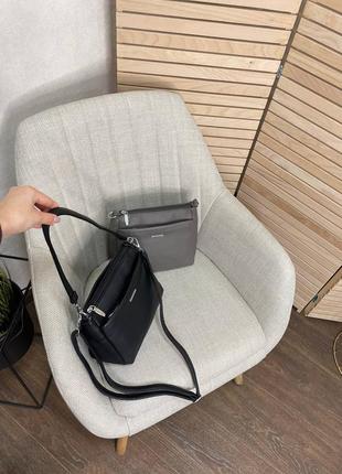 Зручні, вмісткі  сумки (чорна,сіра) еко шкіра.