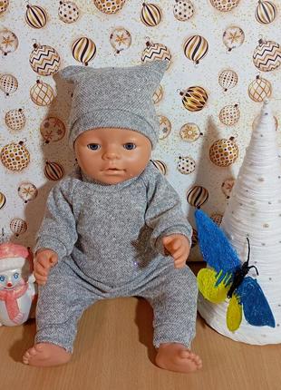 Костюм для baby born з ангори. зі стразами swarovski. ляльки 43 см.