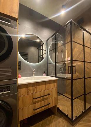 Зеркало круглое с подсветкой, настенное