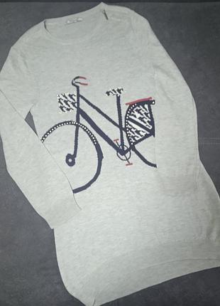 Кофта удлиненная платье