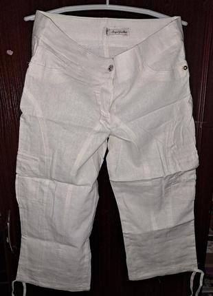 Льняные бриджи