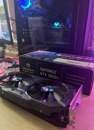 Видеокарта maxsun geforce Yorkx 1050 ti esport gaming ideo graphics card 4g