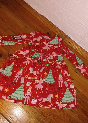 Новогоднее платье феи, единороги, елки