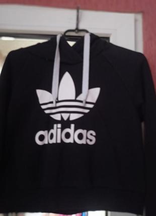 Укороченное худи adidas4 фото