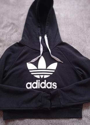 Укороченное худи adidas2 фото