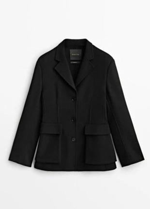 Піджак жакет massimo dutti вовна поліамід