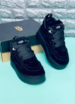 Женские зимние кроссовки ugg lowmel / угги