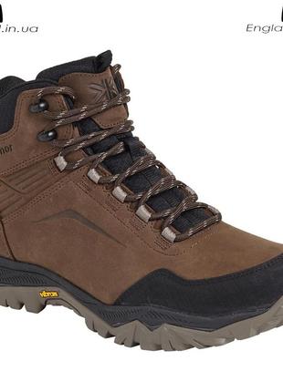 Ботинки мужские кожаные karrimor cascade из англии - трекинговые тактические vibram