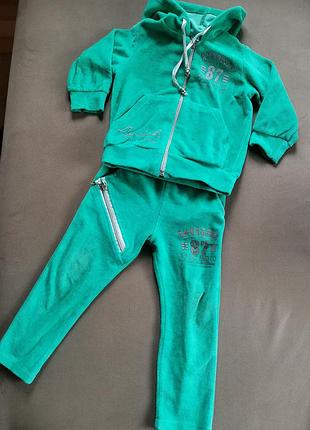 Велюровый спортивний костюм