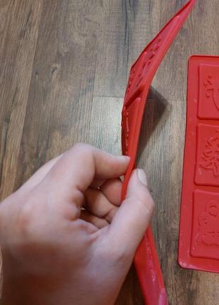 Силіконова форма для печива шоколаду новорічна8 фото