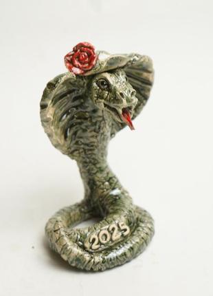 Статуэтка змеи 2025 декор змея подарок к счастью предохраняет дом