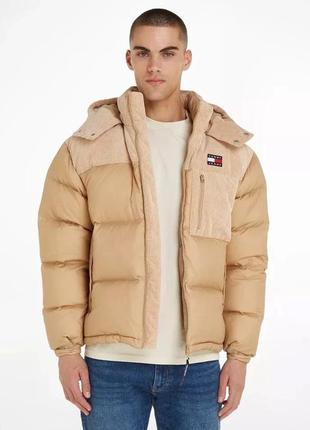 Пуховик чоловічий, зимова куртка Flaggenlogo tommy hilfiger