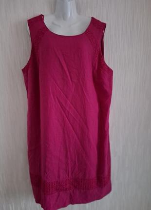 Платье платье лен вискоза 22/50 размера