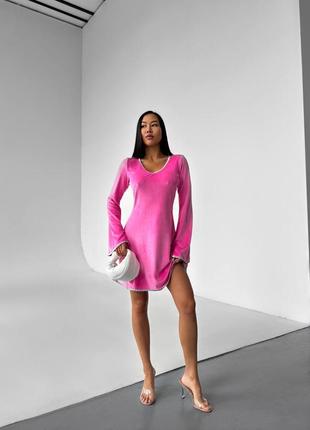 Женское платье турецкий велюр