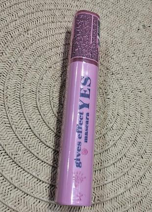 Тушь для ресниц "glambee yes gives effect mascara black", черный цвет 14 мл