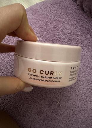 Маска для волос, go curly, для кучерявых brae