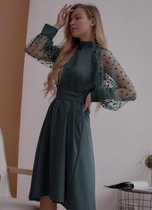 Жіноча вечірня сукня міді,женское вечернее платье миди,нарядное,святкова,на свято,