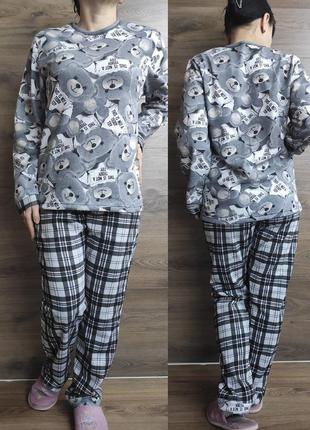 Пижама теплая женская начес с 44 по 62