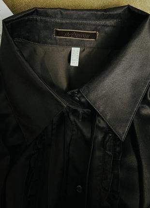 Шелковая блузка, рубашка немецкий бренд stelmann оригинал, натуральный шелк котон , размер m,l