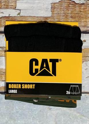 Трусы боксеры мужские 2 шт/уп caterpillar l, xxl черный