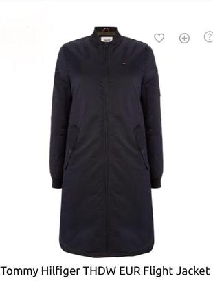 Стильна довга куртка бомбер tommy hilfiger
