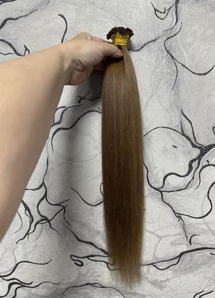 Натуральный волос славянка русый 55см 95 грамм 4500
