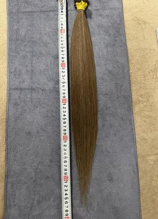 Натуральный волос славянка русый 55см 95 грамм 4500