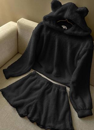 Теплая мягкая женская пижама