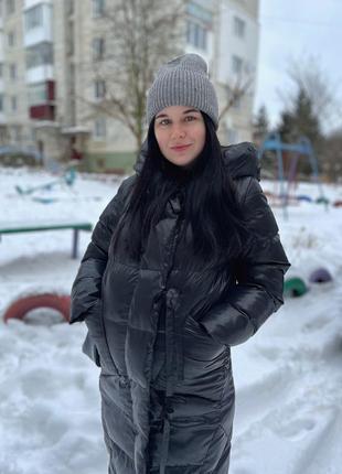 Длинный пуховик